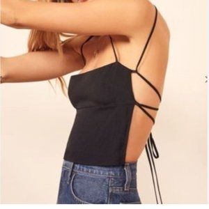 Reformation Whitney Open Back Top